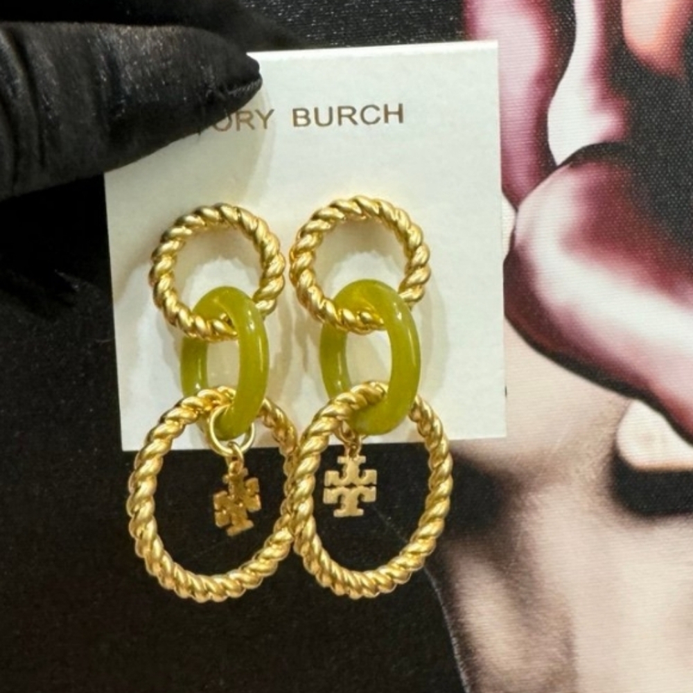 Tory Burch Authentic Necklace & Earring Bundle, BNWT - Picture 4 of 9